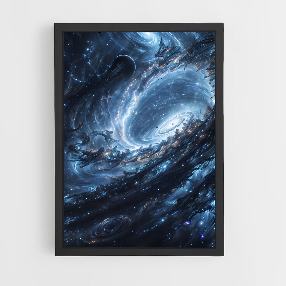 Poster Étonnant Space Fantasy – affiche Art spatial (vue 2)